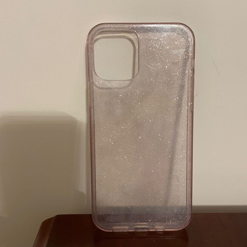 iPhone 12 case like new with glitter