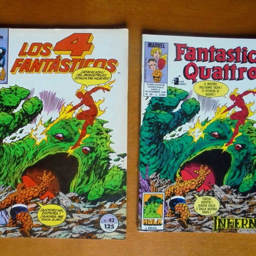 Fantastic Four comics used, Italian and Spanish editions of issue #264