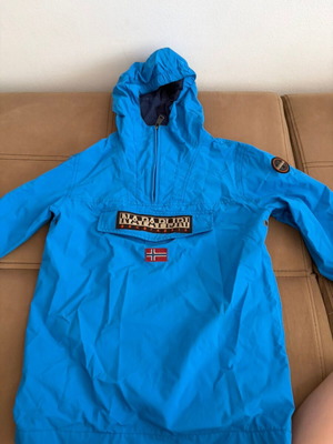 Napapijri Skidoo blue anorak jacket with hood