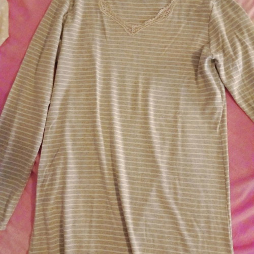 Nota Lingerie nightgown new, cotton, medium, gray