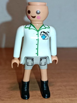 Playmobil 2012 Veterinarian Without Hat used