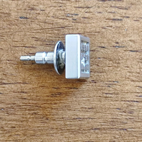 Stainless steel earring like new with diamond stud