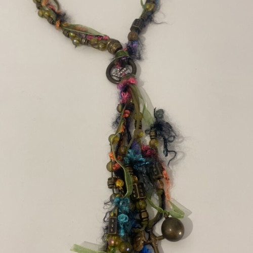 Handmade long necklace like new