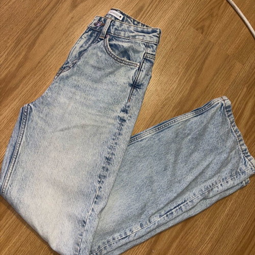 Wide jeans Zara like new, blue, straight cut
