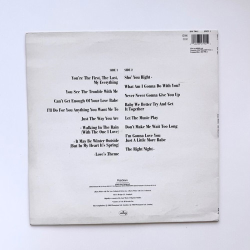 Barry White The Collection LP like new, pop