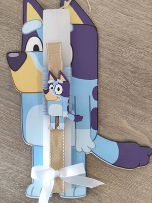 Bluey Easter Candle made to order
