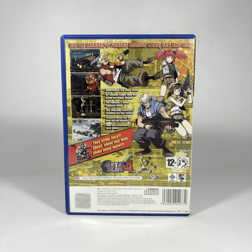 Metal Slug 4 PlayStation 2 game used, complete with manual