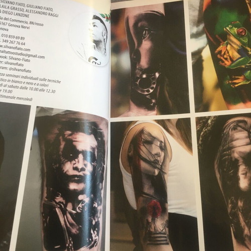 Tattoo book Animation Tatuatori Italiani 2013 with artist information