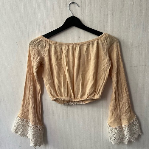 Fairy top used, size M, beige