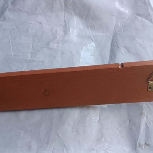 Handmade wooden coat rack 77cm for home entrance