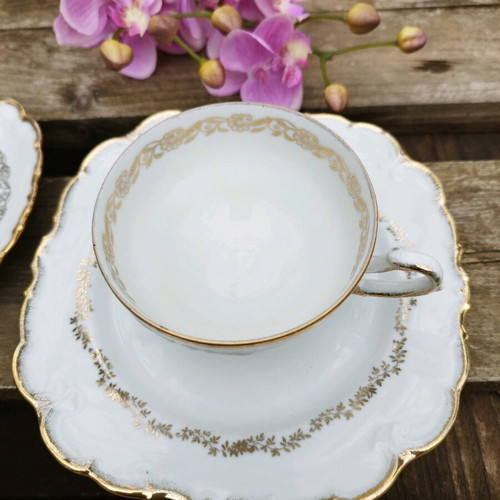 Schwarzenhammer Bavaria Germany vintage triple coffee set used