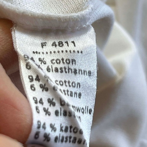 Lacoste white t-shirt like new, classic vintage cotton blend
