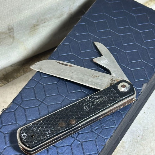 Collectible Greek Army Folding Knife ES 1969 multitool used