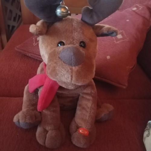 Children's toy playing Christmas music used, with movement