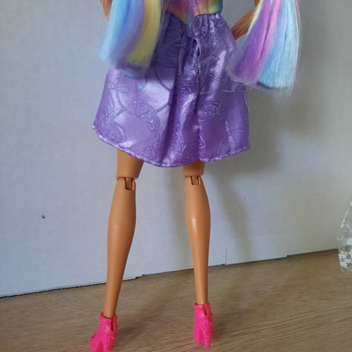 Barbie Extra #5 Rainbow Braids doll used, articulated body