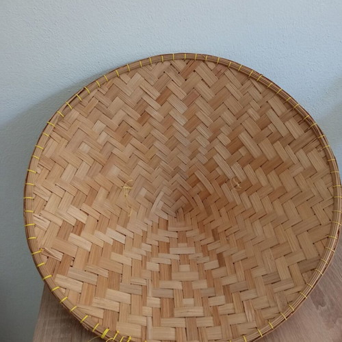 Vietnamese traditional hat used, made of bamboo