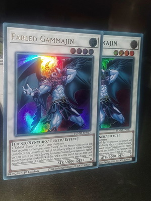 Fabled Gammajin YuGiOh TCG Ultra Rare Foil Card Like New