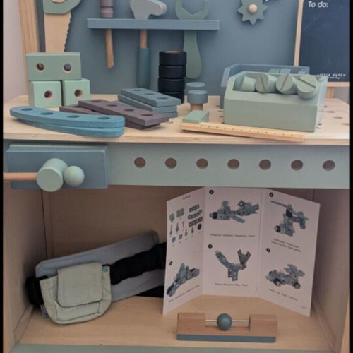 Little Dutch wooden toolbox with tools and accessories