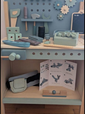 Little Dutch wooden toolbox with tools and accessories