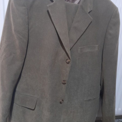 Gerome men's suit like new, khaki-olive, size 50