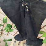 Gisicode black over the knee suede boots size 37, like new