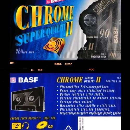 BASF by EMTEC Chrome Super Quality II 90 audio cassette new, sealed