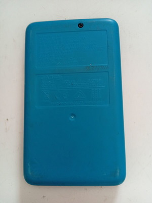 Casio pocket calculator used, blue