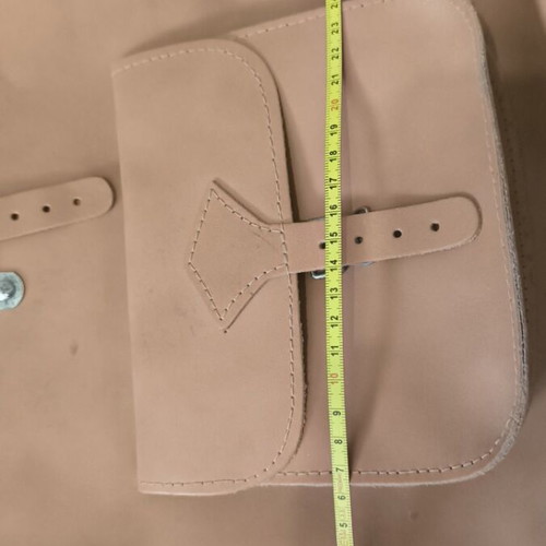Leather backpack used with few stains