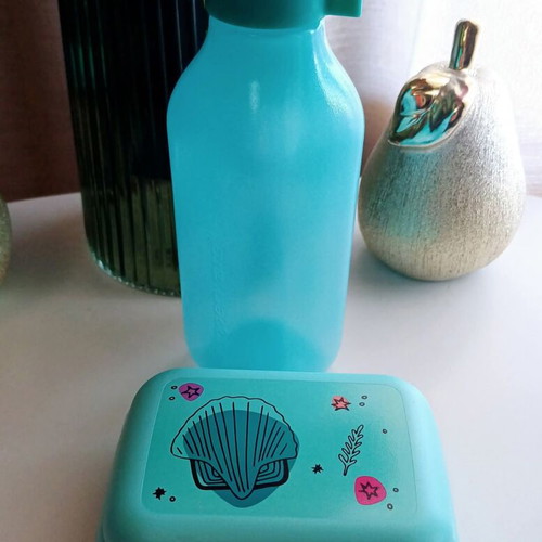Tupperware mini twin set and 500ml bottle new
