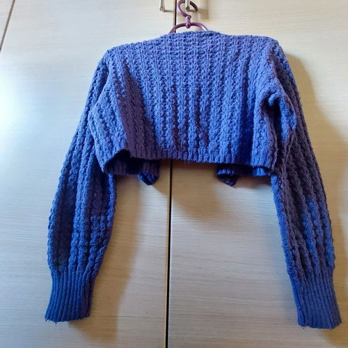 Knitted bolero purple like new, size Small/Medium La Palma