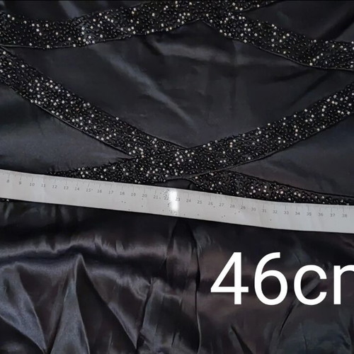 Unique 100% Silk Dress like new, black, handmade, formal