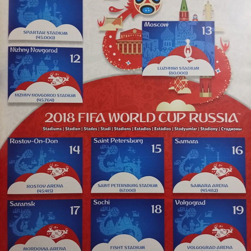 Panini World Cup Russia 2018 UK Edition Sticker Album used, empty