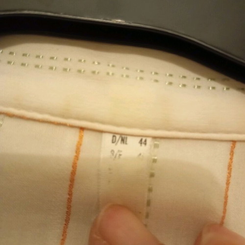 Short-sleeve shirt like new, white and orange, XXL