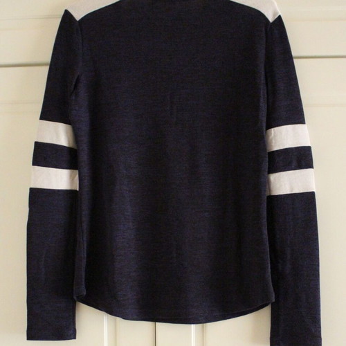 Blouse S/M white and blue like new
