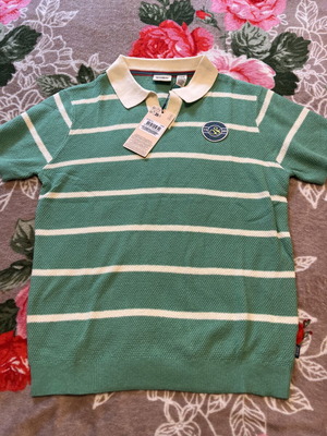 Scotch and Soda polo T-shirt brand new, XS, beige and green