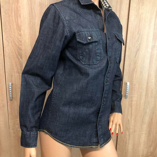 Cedar Wood State shirt new, size S/M, blue cotton