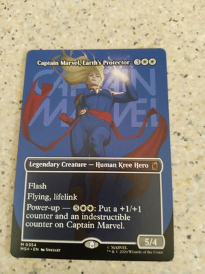 Magic the Gathering Captain Marvel, Earth's Protector card