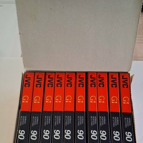 JVC 90 audio cassette, pack of 10, sealed
