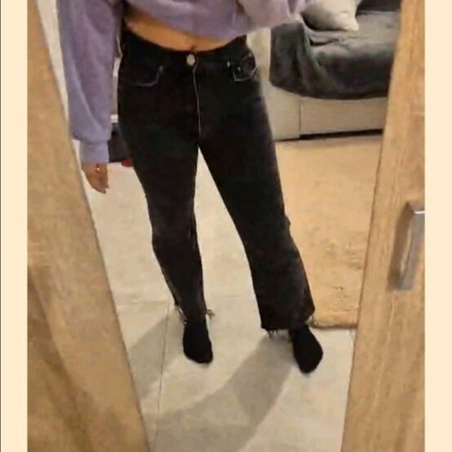 Zara pants straight fit new, black, size XS