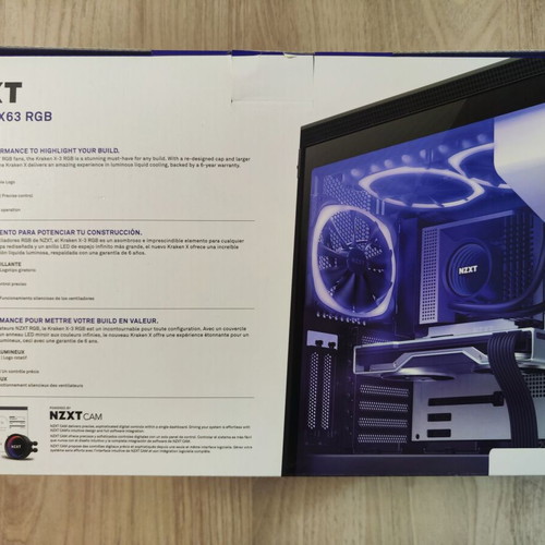 NZXT Kraken X63 RGB CPU liquid cooler used
