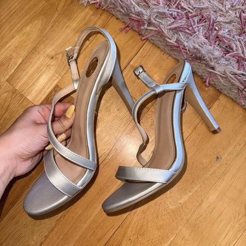 Silver sandals size 38 like new