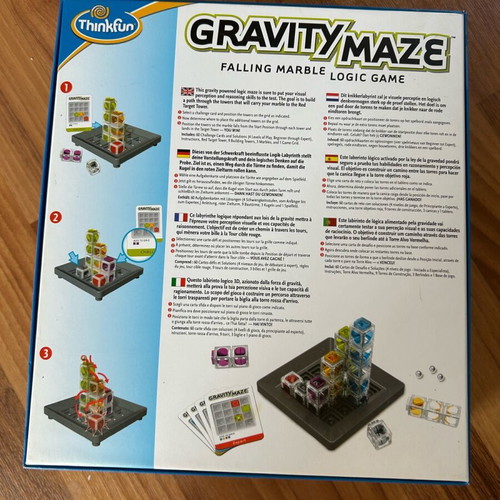 Thinkfun Gravity Maze like new falling marble logic game