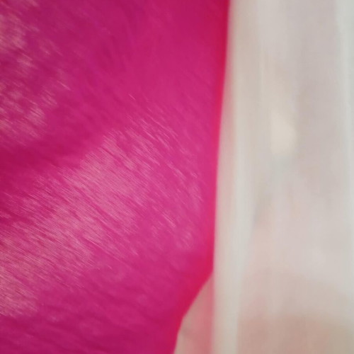 Jacket-Shirt With Short Sleeve used, One Size, White and Pink