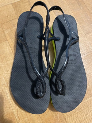 Havaianas дамски сандали нови, номер 38, черни