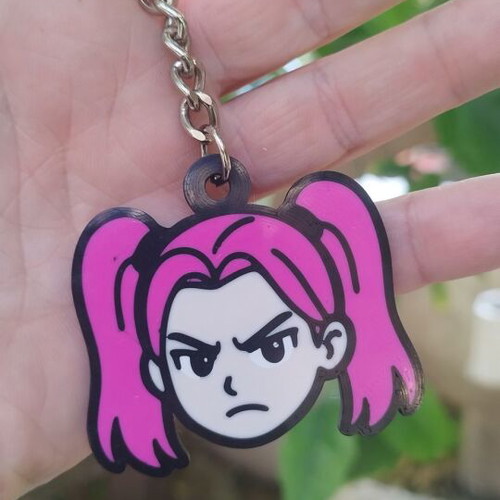 3D Printed Holographic Keychain K-pop Demon Hunters Mira made to order
