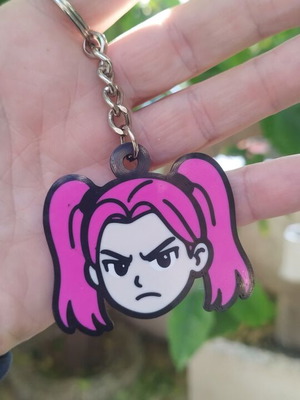 3D Printed Holographic Keychain K-pop Demon Hunters Mira made to order