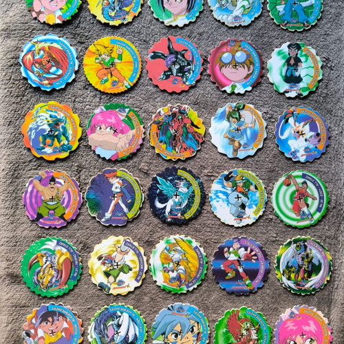 Beyblade caps used, collection of 30 pieces