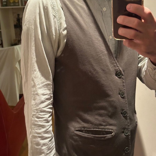 Bershka vest khaki like new, size L