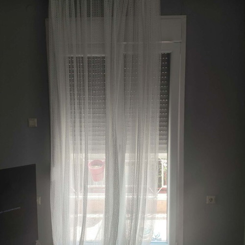 Curtain set like new, 6 pieces for balcony door and window