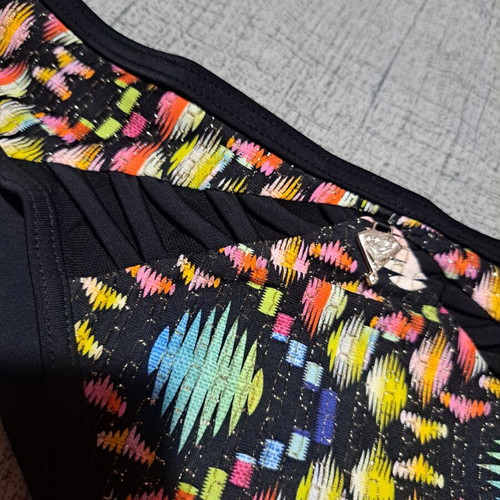 Med bikini bottom new, size M, black multicolor